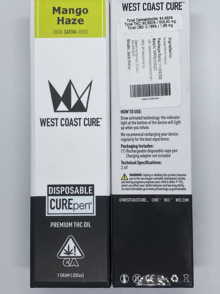 West Coast Cure Garlic Juice Rosin Cartridge - 0.5g